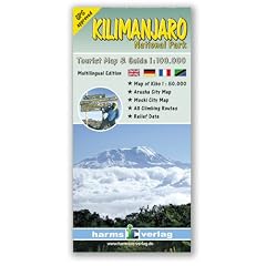 Kilimanjaro National Park: Trekking Karte 1:100.000: Tourist Map