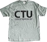  : 24 Twenty Four CTU Counter Terrorism Unit Gray T-Shirt