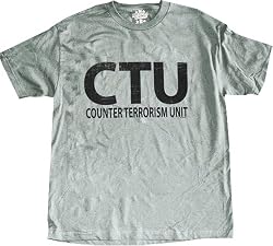 24 Twenty Four CTU Counter Terrorism Unit Gray T-Shirt