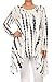 (Plus Size) Printed 3/4 Kimono Sleeve Boat Neck Short Dress (MADE IN U.S.A)