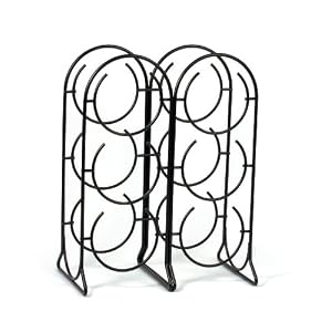 Spectrum 38810 Horseshoe Wine Rack, 6 Bottle, Black by