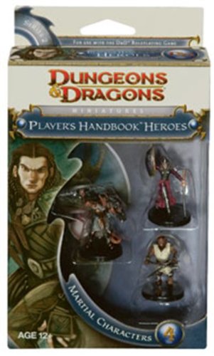 D&D Dungeon and Dragons Player's Handbook Heroes Miniatures Martial Characters 4