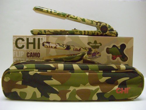 HealthPersonalCare: CHI Camo Collection Ceramic Hair Iron GREEN w/ FREE POUCH!!!