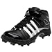 adidas Men's Pro Intimidate 2 Md Football Cleat,Black/White/Silver,11 M