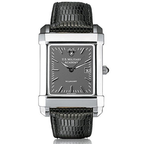 West Point Mens Gray Quad with Leather Strap