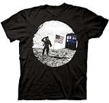 Dr. Who Moon Landing Tardis Doctor Adult T-shirt