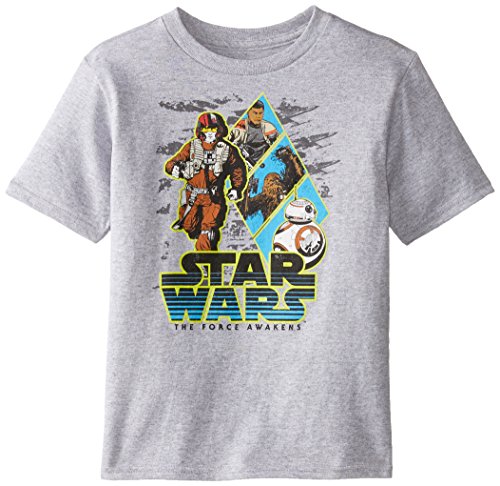 Star Wars Boys' T-Shirt, Heather Grey, 3T