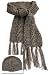 Handmade Scarf and Hat Set - Mocha Poupourri (100% Knitted By Hand) [Apparel]