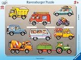 Fahrzeuge, 10 Teile Rahmenpuzzle - 