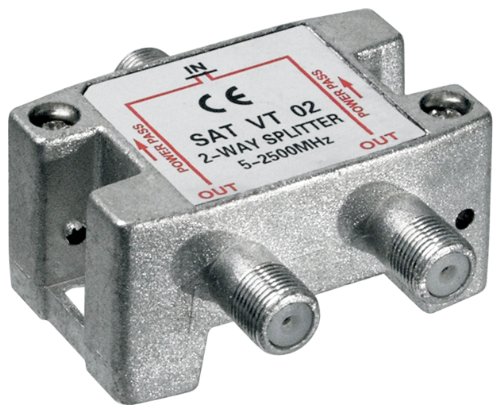 Wentronic SAT Verteiler 2-fach 5-2450 MHz - digital-tauglich