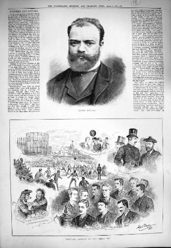 1884 Portrait Anton Dvorak Football Blackburn Rovers