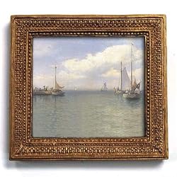 Long Island - Gold Frame Magnet with pop-out easel (2-3/4" x 2-1/2")