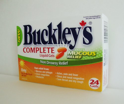 BUCKLEY'S COMPLETE 24 Liquid Gels PLUS MUCOUS RELIEF Day