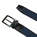 CTM® Men's Elastic Braided Stretch Belt with Silver Buckle, M 34-36, White