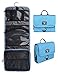 BAGSMART Hanging Travel Toiletry Bag Cosmetic Carryon Case Folding Makeup Organizer with Breathable Mesh Pockets
