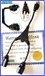 Pro-Techgroup 3-Pack Premium GOLD 18AWG Power Cord / Outlet Splitter Cable - SJT 14/3 2 NEMA 5-15-R TO 1 NEMA 5-15-P SP509+SP506x2 - 14 INCHES