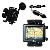 LG LN845 Flexible Auto Windshield Holder with Car Charger - Uses Gomadic TipExchange