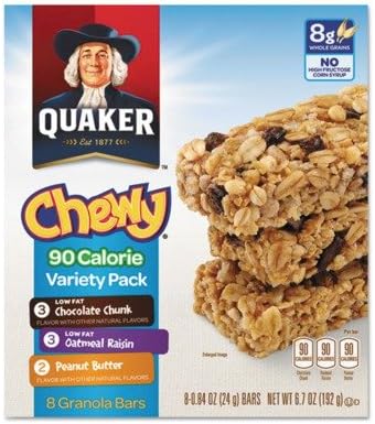 QKR11834 UNITED STATIONERS (OP) CHEWY GRANOLA BARS 0.84OZ VARIETY 12/CT