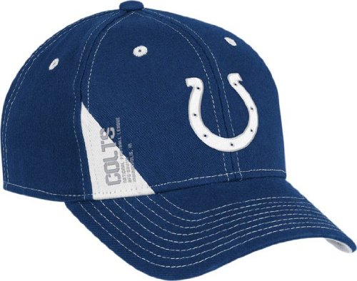 NFL Men's End Zone Structured Adjustable Hat - ND90Z (Indianapolis Colts, One Size Fits All)