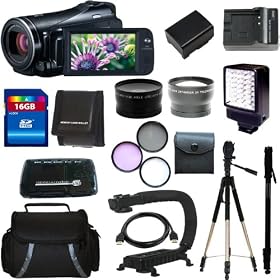 Canon VIXIA HF M41 HFM41 Flash Memory Camcorder + 16GB Advanced Accessory Kit