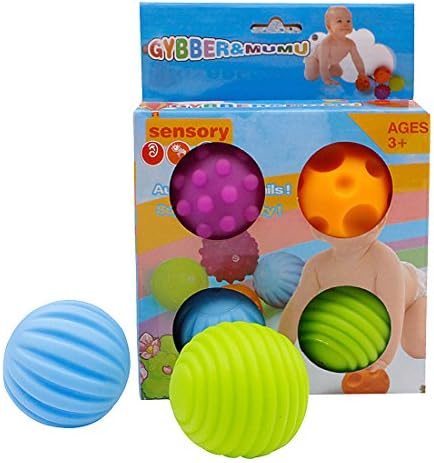 GYBER TM 4Pcs/Set Baby Ball Toys Cute Grasping Ball Baby Toys Easy Grip