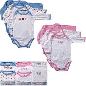 3 Long Sleeve Bodysuits