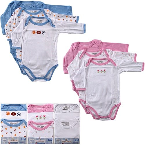 3 Long Sleeve Bodysuits
