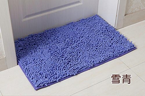 Super Soft! Nonslip Microfiber Chenille Floor Mat Bedroom Area Rug Carpet(blue,40cm*60cm)