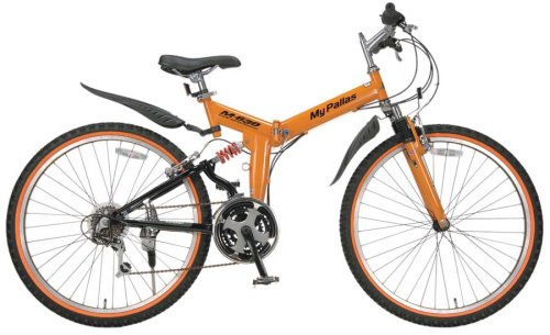 26折りたたみMTB18段変速WサスM630（O・BK）