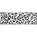 Vickerman 380628 - 4" x 10yd Black and White Leopard Ribbon (Q152412)
