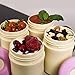 Bonke Snack Container - Leak Proof - BPA Free Plastic - 12 Oz Food jar - Perfect Baby, Girls, Boys, Kids lunch container - Fruits, Food storage containers - 1 Year Guarantee