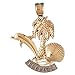 CleverSilver's 14K Gold Pendant Two Tone