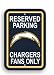 NFL San Diego Chargers Plastic Parking Sign