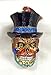 RADKO MR DEAD Skull Day Of The Dead Glass Ornament Halloween