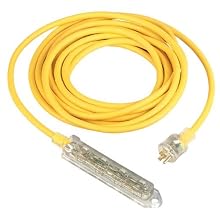 Coleman Cable 4428 Polar/Solar Plus Quadnector 12/3 SJEOW 50-Foot Four-Way Power Blocks