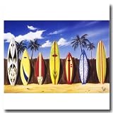 Surfboards Starting Line Up Prepasted Wall Border