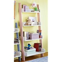 Kids 4 Tier Shelf - Pink/ White
