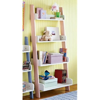 Kids 4 Tier Shelf - Pink/ White