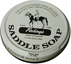 Fiebing's White Saddle Soap, 12 Oz. - Cleans, Softens and Preserves Leather
