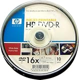 HP DVD-R 16倍速・10枚・ワイドプリンタブル 【HPDVR-16X10PW】