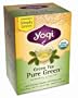 Yogi Green Tea Pure Green, Herbal Tea Supplement, 16-Count Tea Bags (Pack of 6)