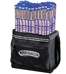 Old Wisconsin Soft Side Cooler With Beef Snack Sticks, 112-Count Packages