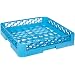Carlisle RB14 OptiClean Open/Bowl Rack, Polypropylene, 20.88" Length, 20.88" Width, 4.00" Height, Blue (Case of 6)