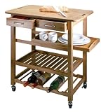Natural Living Bamboo Kitchen Island