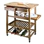 Natural Living Bamboo Kitchen Island by Natural Living