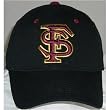 Florida State Seminoles "One-Fit" NCAA Cotton Twill Flex Cap (Black)
