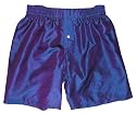 Iridescent Purple Crinkle Silk Boxers by Royal Silk - Small