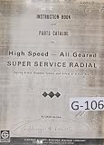 Giddings Lewis All Geared SS Radial Drill Machine Manual