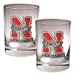 Nebraska Cornhuskers NCAA 2pc Rocks Glass Set by Great American Products