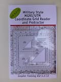 Military Style MGRS/UTM Coordinate Grid Reader & Protractor